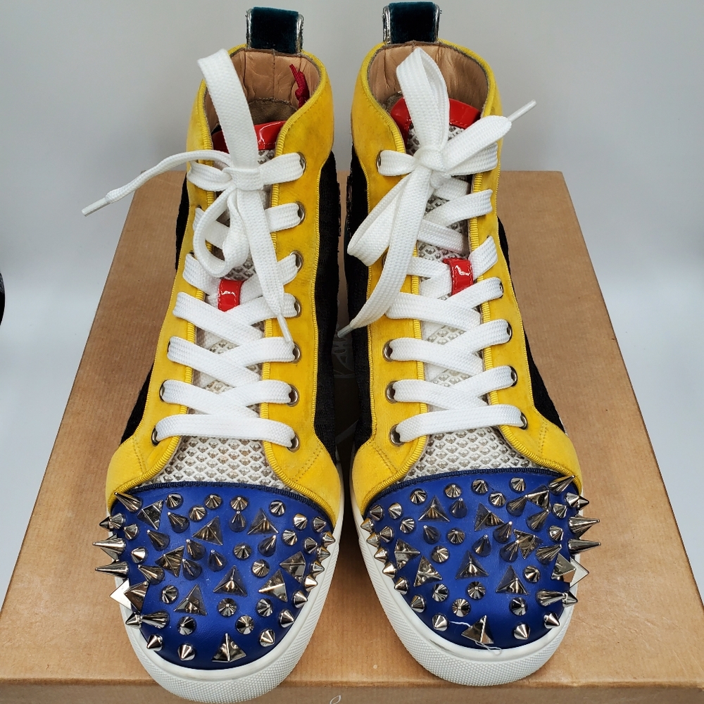 LOUBOUTIN ORLATO SPIKE HIGH TOP -Size 41